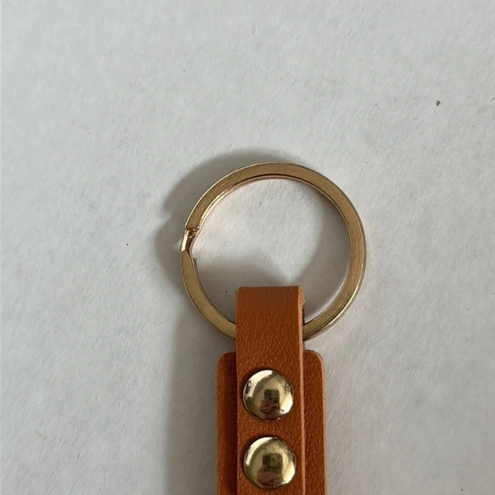 BRIDESMAID leather like WRIST STRAP KEYCHAIN